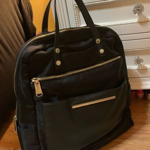 Steve Madden Classy Chic Black and Gold Backpack